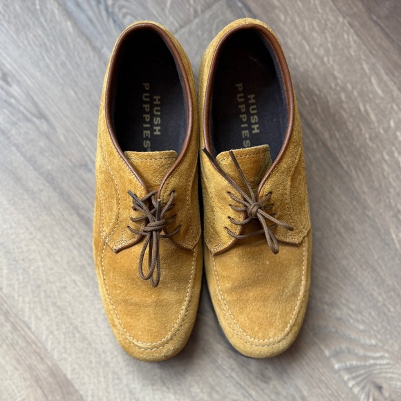 Vintage Hush Puppies mustard Suede Derbys - Picture 7 of 10